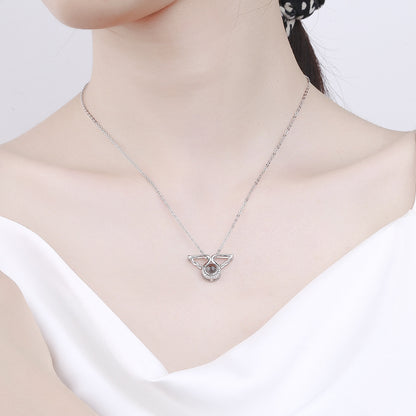 Silver Angel Wings Secret Necklace